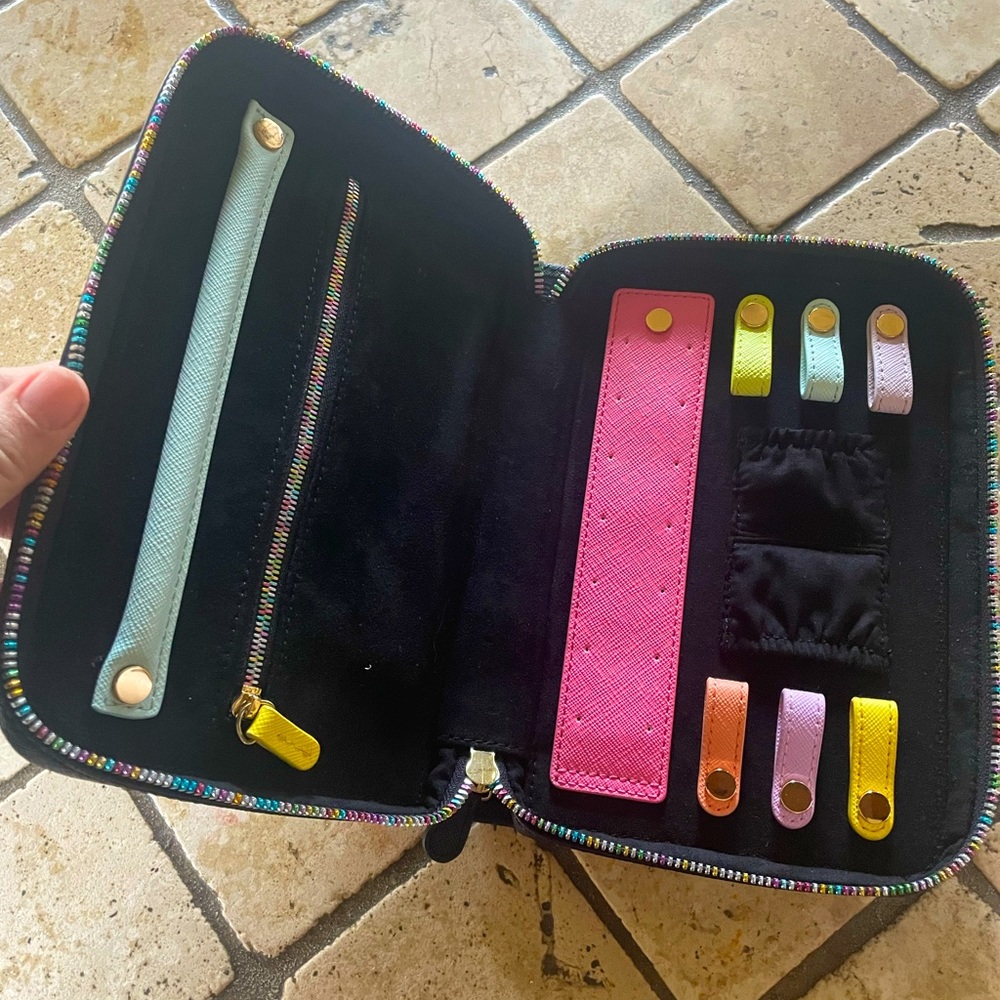 Stoney Clover Lane x Stephanie Gottlieb Rare NWT Black Travel Jewelry Case
